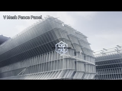 Ограждение из оцинкованной сварной проволоки 75 * 150 мм сетки для аэропорта