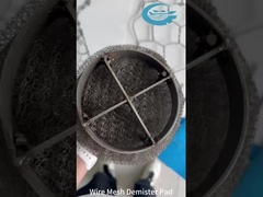 304 SS Mesh Demister Pad Удаление длительного тумана для химических нефтегазовых систем
