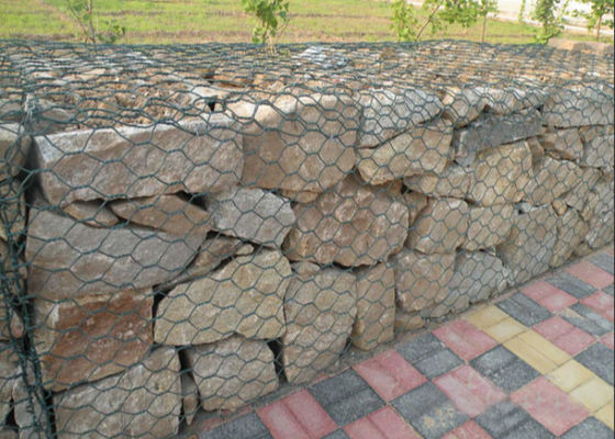 Double Twisted Hexagonal Gabion Wire Mesh Landscape Civil Engineering Solutions