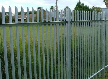 Welding Firmly Galvanised Metal Palisade Fence , Palisade Fence Pales