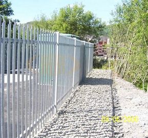 Customized Outdoor Steel Palisade Fencing Zinc Plating Security Morden
