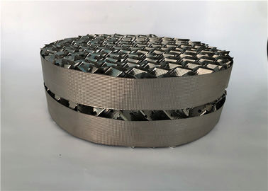 Low Working Load 304 Stainless Steel Packing , Structured Tower Packing