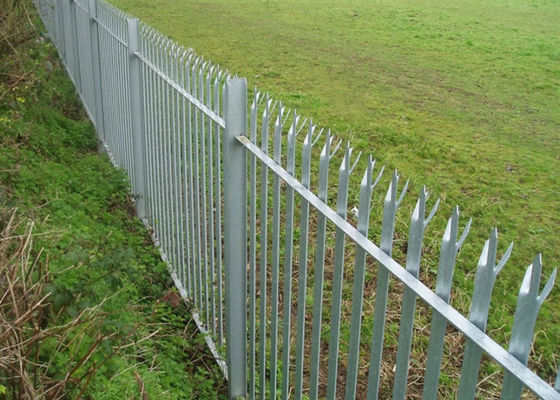 Pvc евро покрыл загородку w палисада 1.8*2.75m стальную бледную для сада