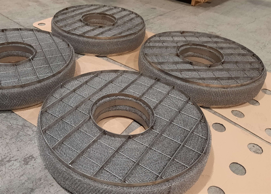 Oem Wire Mesh Demister Pad Сепарация жидких газов Фармацевтическое производство