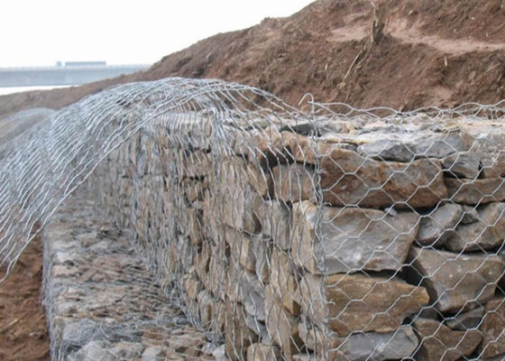 3mx1mx1m Гальфанская габионная проволочная сетка 60x80 мм для проектов по защите от наводнений на побережье