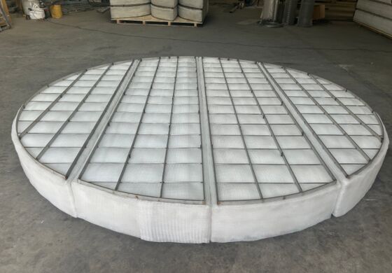 PP трикотажная проволочная сетка Demister Pad SS304 Рама для SO2 влажной скраббер 3000 мм
