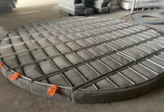 SS304 Wire Mesh Demister Pad Диаметр 500 мм для уменьшения жидких капель от газа