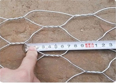 Pvc покрыл/гальванизированная шестиугольная корзина Gabion ячеистой сети для подпорной стенки